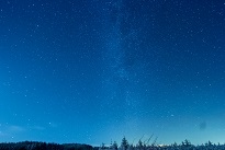 Night sky in blue