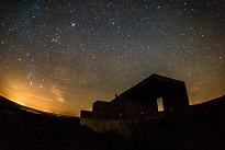 Observatory under stars