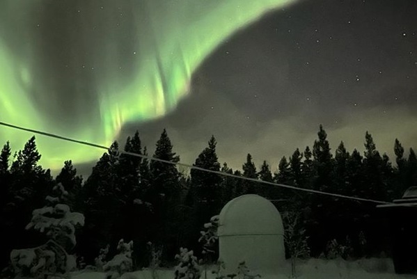 Aurora Borealis above Skibotn Observatory